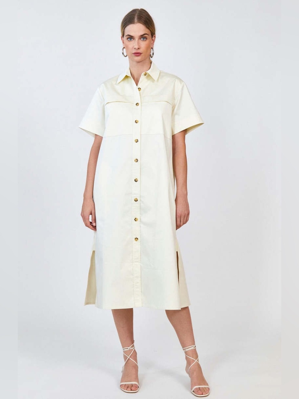 Hunter Bell Prescott Shirt Dress XS cotton